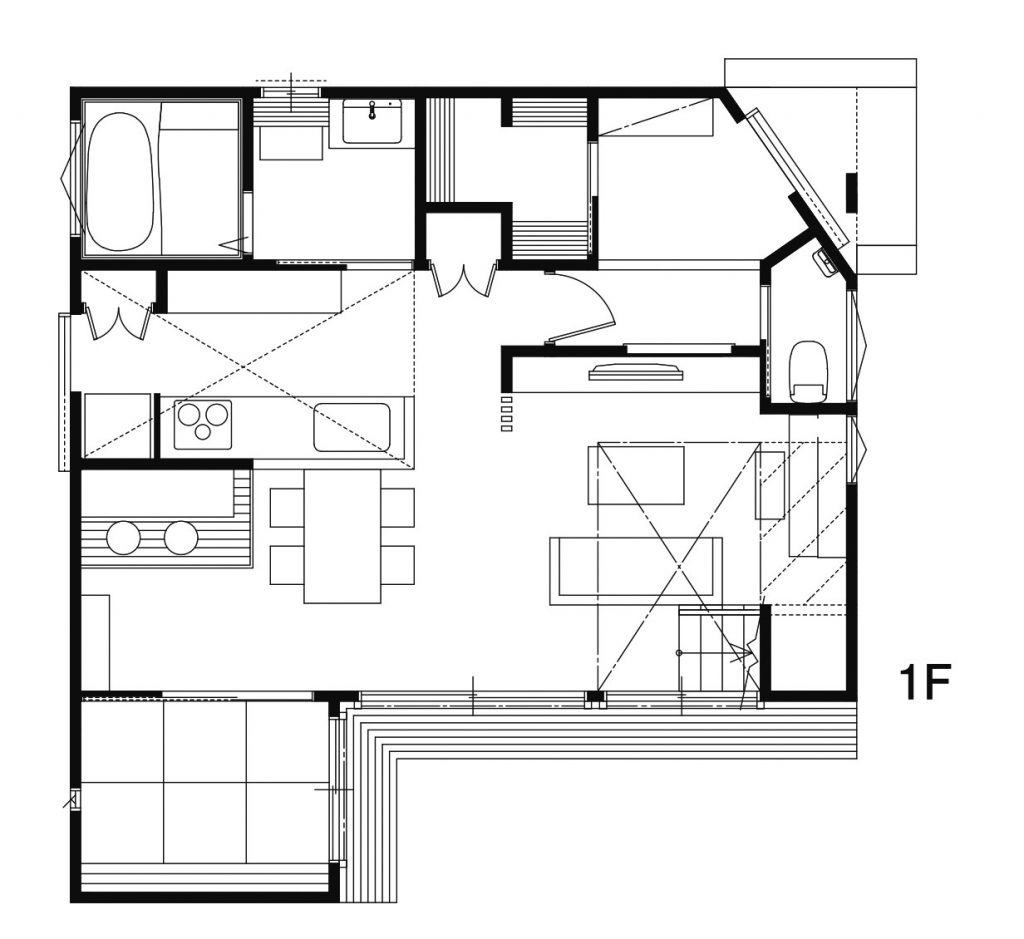 バーカウンターを造作した落ち着いたデザインの家 大阪 新築 注文住宅 一戸建て テクノストラクチャー 新栄建設